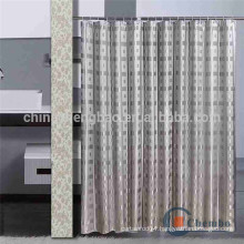 Luxury shower curtain with double side jacquard design